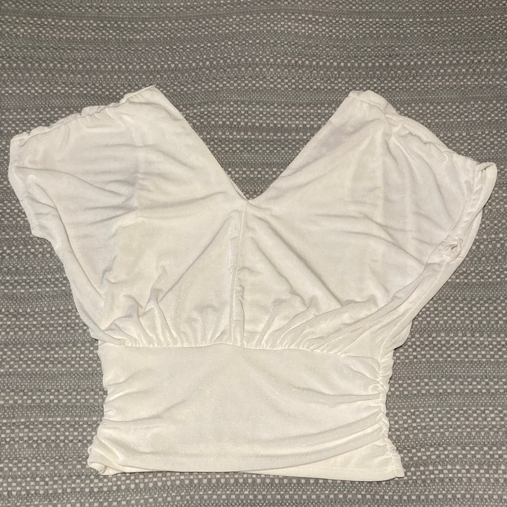 Ruched V-neck go-anywhere top